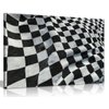 F1 Racing Chequered Flag Boys Bedroom Canvas Wall Art Picture Print (36x24)
