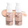 2Pcs Matte Liquid Full Coverage Foundation, Flawless Soft Matte 24HR Oil Control Full Coverage Foundation Makeup for Women, Long-Lasting Waterproof Full Coverage, 02# Warm Peach (02+02, Pack of 2)