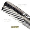 Kent R7T Fine and Wide Tooth Hair Comb, Handmade Pocket Comb for Men, Best Beard Comb and Mustache Comb for Everyday Grooming and Styling, Sawcut Kent Comb, Made in England