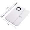 ISCRIO Professional Pro Stainless Steel Makeup Palette, Professional Cosmetic Mixing Makeup Palette Spatula Makeup Artist Tool, 1.0 Count