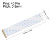uxcell FFC FPC Cable 0.5mm Pitch 40 Pin 100mm Flexible Flat Ribbon Cable for LCD Screen B Type