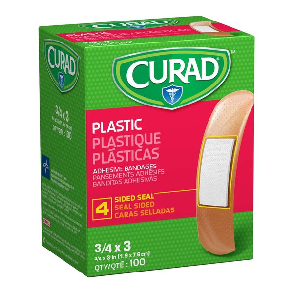 Medline Industries Inc NON25500Z Adhesive Bandage Plastic 3/4x3 100/Bx