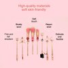 CuteBrush Sailormoon Makeup Brush Set w/Pouch - Rose Gold Cosmetic Brushes With Sailormoon Gems(MJ-155)