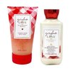 Generic Bath and Body Work GINGHAM LOVE Body Scrub and Body Lotion Bundle - Full Size, red