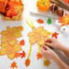Zhanmai 30 Sets Thanksgiving Leaves Mobile Craft Kit for Kids Make Your Own Fall Thanksgiving Sunday School Craft for Toddler Classroom Autumn Thanksgiving Party Fun Home Activities