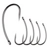 Barbless Fishing Hooks,200pcs Carp Fishing Hooks Freshwater Saltwater Circle Curve Shank Carp Hair Fishing Tackle (Size 2)
