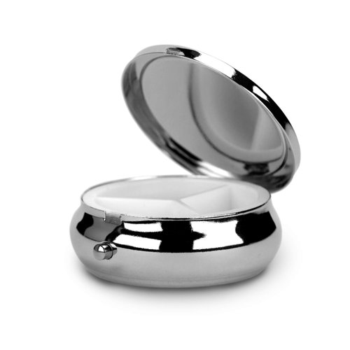 ETFNXRG Chloroform Pill Box Pill Case Pill Box Holder Trinket Stash Box Arsenic Vintage Style Medicine Vitamin Pill Organizer Case, Black