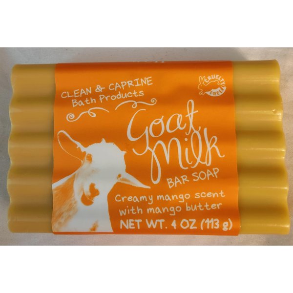 Simply Be Well Creamy Mango Scent Goat Milk Soap with Mango Butter- Made in the USA - Gluten & Paraben Free Natural Ingredients, No Animal Tallow, No Gmos, No Artificial Colors