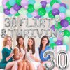 Balterever 30 Flirty and Thriving Birthday Decoration 30 Flirty & Thriving Balloon Banner 30th Balloon Garland Kit Flirty Thirty Birthday Decors Dirty Happy 30th Birthday Supplies