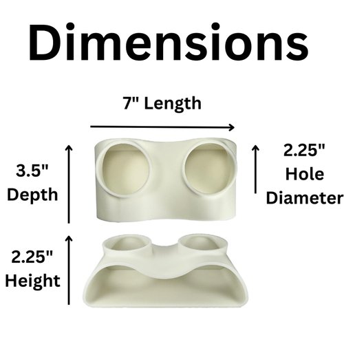 Aquarium Underground Tunnel Cave Natural Curve Two Hole | Viewing Fish & Shrimp Under Gravel Tunnel | Fish Tank Decor Decoration Hideout Perfect for Corydora Catfish, Kuhli Loach, Pleco (White)