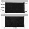 LEMENT 100 Pcs Disposable Face Masks, 3 Ply Face Masks Black Disposable Mask, (Disposable face mask)