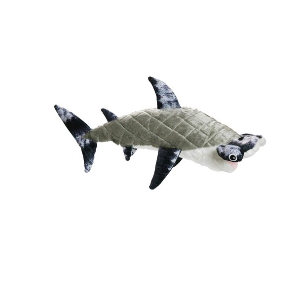 MIGHTY- Ocean Hammerhead - Squeaker - Multiple Layers. Made Durable, Strong & Tough. Interactive Play Dog Toy (Tug, Toss & Fetch). Machine Washable & Floats