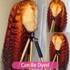 Siyun Show 30 Inch Deep Wave Lace Front Wigs Human Hair 13x4 HD Lace Frontal Wigs Human Hair Pre Plucked Curly Lace Front Wig Human Hair Wig Deep Wave Curly Wigs Brazilian Hair 150% Density