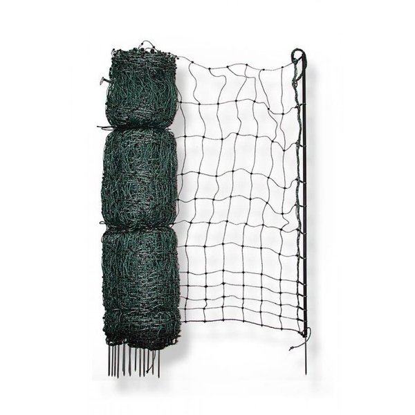 Happy Henhouse Electric Poultry Netting: Tough, Easy & Safe - Keep Your Chickens Protected with Our 164ft x 48in Electric Chicken Fence with 15 Sturdy Poles - Charger Not Included