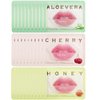 Qawnfy 30 Pcs Collagen Crystal Lip Masks, Honey & Cherry & Aloevera Lip Care Gel Pads Treatment, Moisturizing & Reducing Chapped, Anti-Aging & Wrinkles Lip Patches, Remove Dead Skin