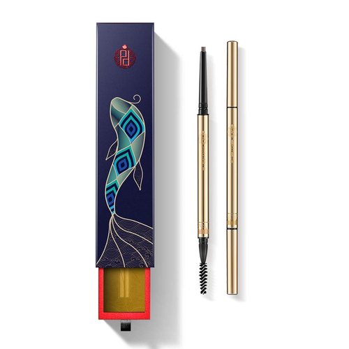 ZEESEA [Palace Identity] Oval Eyebrow Pencil, Makeup Infallible Long-Lasting Eyebrow pencil, Ultra-Fine Felt Tip, Light Brown