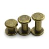 LQ Industrial 75 Sets Bronze M5 Chicago Screw Assorted Kit Slotted Phillip Head Binding Screws Rivet Assembly Bolt Nail Rivet for Book Binding DIY Leather Craft M5x6 M5x10 M5x12