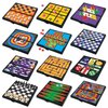 Gamie Small Magnetic Board Travel Game Set - includes 12 Retro Fun Games - 5 Inch Compact Design - Individually Boxed - Teaches Strategy and Focus - Road Trip, Travel, Camping for Kids 6+