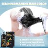 MEIDU Black Hair Dye Shampoo for Gray Hair, Semi-Permanent Hair Color Shampoo for Women and Men, Herbal Ingredients, Instant Hair Coloring Shampoo 100% Grey Hair Coverage (17.6 Fl oz)