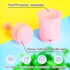 2Pcs Face Wash Foam Maker for Face Wash, Facial Cleaning Tool, Deep Skincare Cleaner Tools for Travel Household (Pink and White)