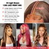 Wonder Girl Chocolate Brown Lace Front Wig Human Hair Pre Plucked, 13x6 Straight Frontal Wigs Human Hair Hd Lace, Glueless Lace Front Wigs Human Hair Colored With Baby Hair 26 Inch