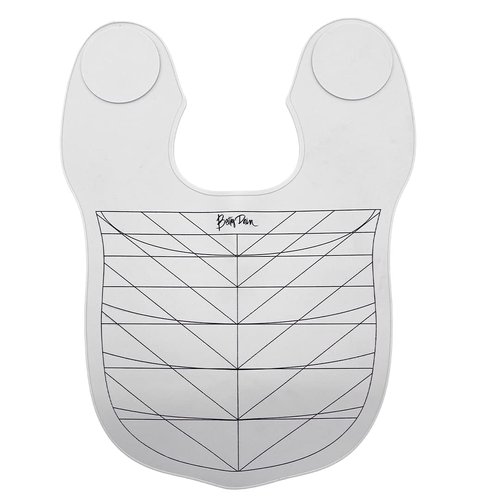 Betty Dain Hair Cutting Guide Collar, Angular and Straight Cutting Guidelines, Weighted Front to Keep Collar in Place, Non-slip, Waterproof Rubber Material, Gray