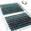 Wffenhefragrance DIY Volume eyelash extensions Kit - Lashes cluster 30D+40D D Curl Individual Lashes | Thick Eyelash extensions Kit 320pcs | Thin Band Cluster Lashes with Bond, Seal, and Tweezers