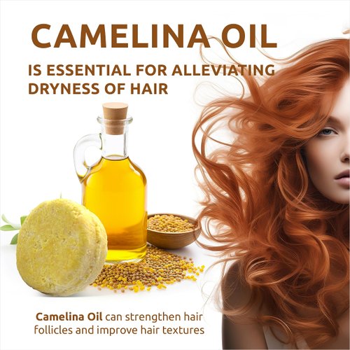 Organic Ginger Root SOLID Shampoo Bar for Growth Hair | GINGER ROOT, CAMELINA OIL, TURMERIC, LEMONGRASS | Anti Hair Loss Formula, Anti-Dandruff and Anti-Itching | Organic Ingredients | Handmade in USA