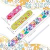 60 Pcs Nail Files for Acrylic Nails 150/150 Grit Double Sides Emery Boards Mini Nail Files 3 Sizes Fingernail Files for Home Salon Use (Classic Pattern)