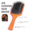 Wooden Curly Hair Brush For Thick And Thin Long Short Wet Message Paddle Boar Bristle Hair Air Brush Comb