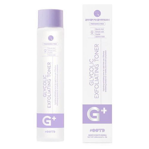 #OOTD Aha Bha Toner [8.45 Fl Oz] - Glycolic Acid Toner, Salicylic Acid Toner, Face Toner for Women Anti Aging, Hydrating Exfoliating Toner for night time use, Made in S.Korea