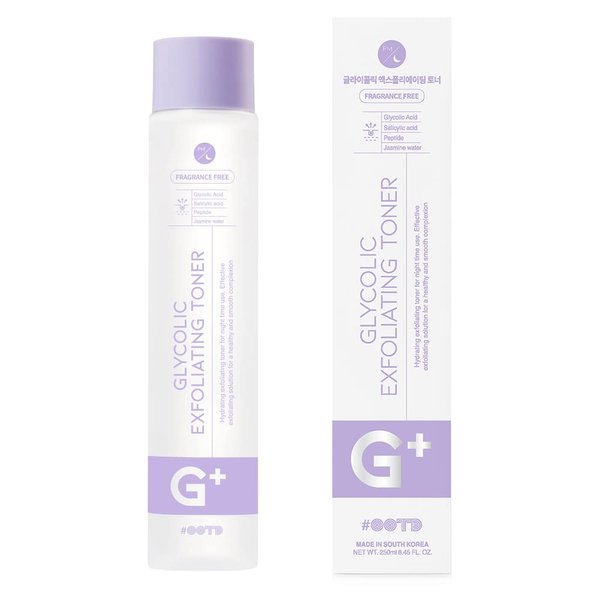 #OOTD Aha Bha Toner [8.45 Fl Oz] - Glycolic Acid Toner, Salicylic Acid Toner, Face Toner for Women Anti Aging, Hydrating Exfoliating Toner for night time use, Made in S.Korea
