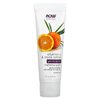 NOW Foods Solutions, Vitamin C and Oryza Sativa Gentle Scrub, Brightening System, Gentle Mild Exfoliation for Daily Use 4-Ounce
