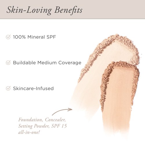 PÜR MINERALS 4-in-1 Pressed Mineral Makeup SPF 15 Powder Foundation with Concealer & Finishing Powder - Medium to Full Coverage Foundation Makeup - Cruelty-Free & Vegan Friendly, 0.28 Ounce