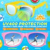 Joycover Kids Sunglasses Bulk, 12 Pack Kids Sunglasses Party Favors for Kids 4-8 3-5, Neon Kids Sunglasses for Beach Pool Birthday Party Supplies, Goodie Bag Stuffers for Boy Girls