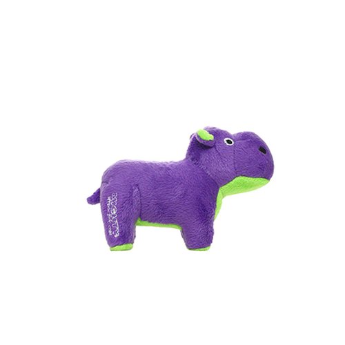 MIGHTY- Safari Junior Hippo - Squeaker-Multiple Layers. Made Durable, Strong & Tough. Interactive Play Dog Toy (Tug, Toss & Fetch). Machine Washable & Floats
