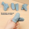 4 Pairs Leather Finger Protector Needle Felting Knitting Finger Thimble Guards Tools for Hand Craft Sewing Needlework Handmaking(Random Color)