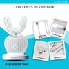 V-WHITE Ultrasonic U-Shaped Toothbrush for Teeth Whitening, Electric Toothbrush For Adults - 360° Mouth Cleansing, Hands Free Gums Protection - Wireless Charging & LED Light -Waterproof IPX7 Certified