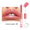 Marine Forest High Shine Lip Gloss with Clear Fixed Color Lip Oil, Up to 12 Hours Long Lasting Dual Ended Liquid Lipstick, Lightweight and Non Sticky, 0.1 Oz (08)