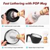 Anbbas Synthetic Shaving Brush with Nylon Bristles,Melamine POP Mug for Lathering and 100g Shaving Soap for Men Close Shave,Women Girls Hair Removal