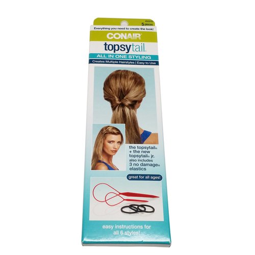 Conair Topsytail All in One Styling Kit, 3-Pack