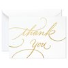 Hallmark Thank You Cards, Gold Foil Script (100 Thank You Notes with Envelopes) for Wedding, Baby Shower, Bridal Shower, Graduation