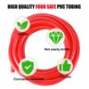 15ft-Hilangsan Beer CO2 Gas Line Tubing for Kegerator Gas Line 5/16 Keg Gas Line Long Red PVC CO2 Tubing Beer Gas Line CO2 Hose Draft Beer Dispenser Brewing Hose Kits with Hose Clamps