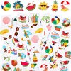 ADXCO 144 Pieces Summer Pool Party Tattoos Hawaiian Luau Themed Tattoos Waterproof Beach Temporary Tattoos Stickers for Kids and Adults, Tropical Party Decorations Supplies Favors (24 Styles, 6 Sheets)