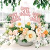 12PCS Happy 50th Birthday Party Centerpiece Gold 50th Birthday Party Decorations for Girls Boys 50th Birthday 50 Floral Decorations for 50th Birthday Party Supplies rose gold (rose gold 50th)