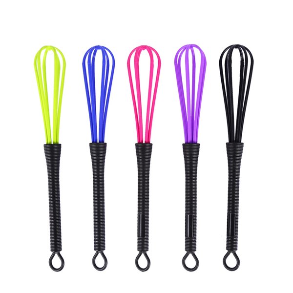 Hair Color Whisk, 5Pcs Plastic Hair Dye Cream Stirrer Mixer DIY Hairdressing Mixing Whisk for Salon Barber Hair Colour Hair Bleach