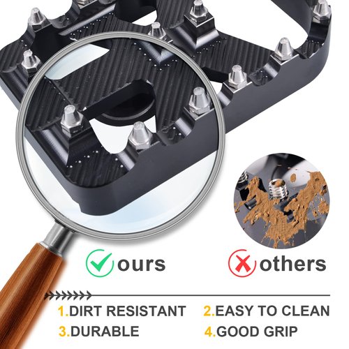 Sresk MX Style BRAKE PEDAL COVER For H-D TOURING GLIDE SOFTAIL (Black)