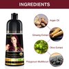 Herbishh Hair Color Shampoo for Gray Hair – Magic Hair Dye – Colors Hair in Minutes–Long Lasting–500 Ml–3-In-1 Hair Color–Ammonia-Free (Burgundy)
