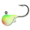 Northland Fishing Tackle Fireball Live Bait Jig for Walleye, Sauger, & Perch, Glow Watermelon, 1/2 Oz, 3/Cd
