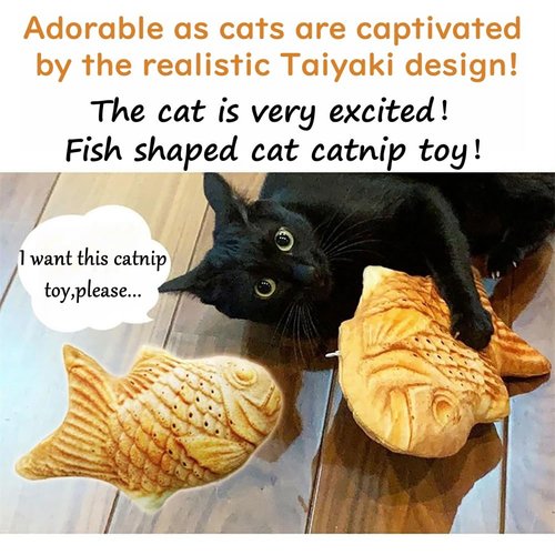 HANSOM Fish Cat Toy Catnip Toys Realistic Flopping Fish Cat Toy Plush Interactive Pets Pillow Chew Bite Kick Supplies for Cat Kitten Kitty (M(11.8" x 7.08" x 3.15))